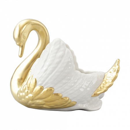 Лебедь конфетница (золото+бел.крылья) (20118426-2106k) Rudolf Kampf