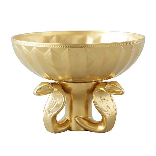 Ваза с кобрами 28 см (золото) (61116154-2012k) Rudolf Kampf